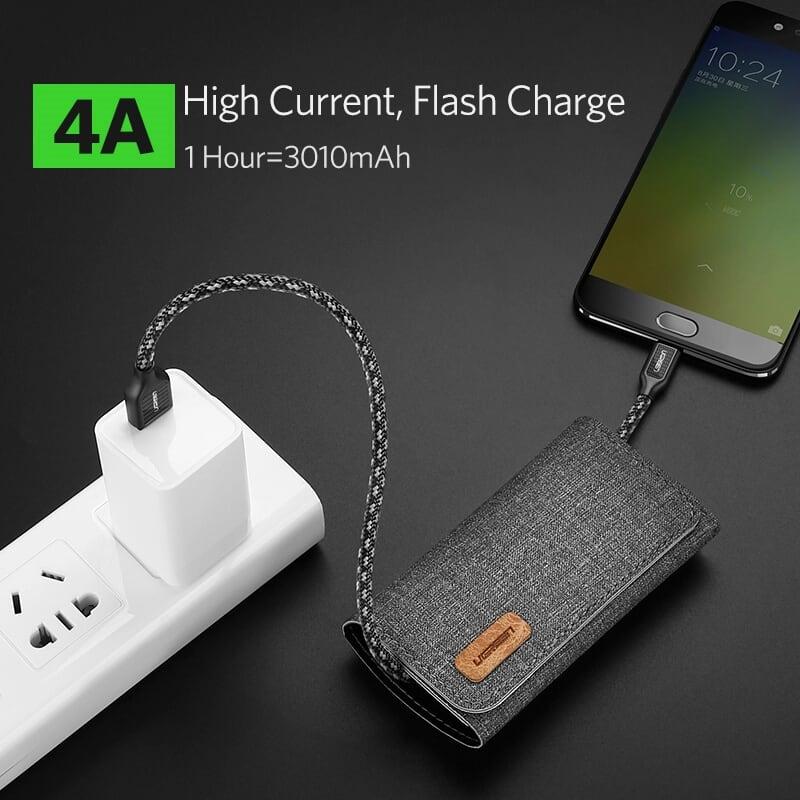 Ugreen UG50380US271TK 0.5M màu Đen Cáp sạc truyền dữ liệu USB 2.0 sang MICRO USB 4A võ hợp kim kẽm - HÀNG CHÍNH HÃNG