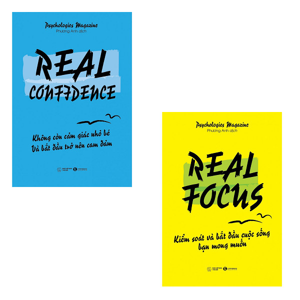 Bộ 2 cuốn sách kỹ năng sống nên đọc: Real Confidence Không Còn Cảm Giác Nhỏ Bé Và Bắt Đầu Trở Nên Can Đảm - Real Focus Kiểm Soát Và Bắt Đầu Cuộc Sống Bạn Mong Muốn