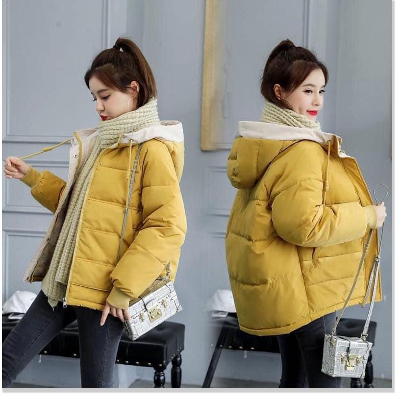 ÁO KHOÁC PHAO NỮ 3 LỚP CÓ NÓN THỜI TRANG BAO ẤM ÁP CHO MÙA ĐÔNG NĂM NAY THỜI TRANG NEMO36 STORE