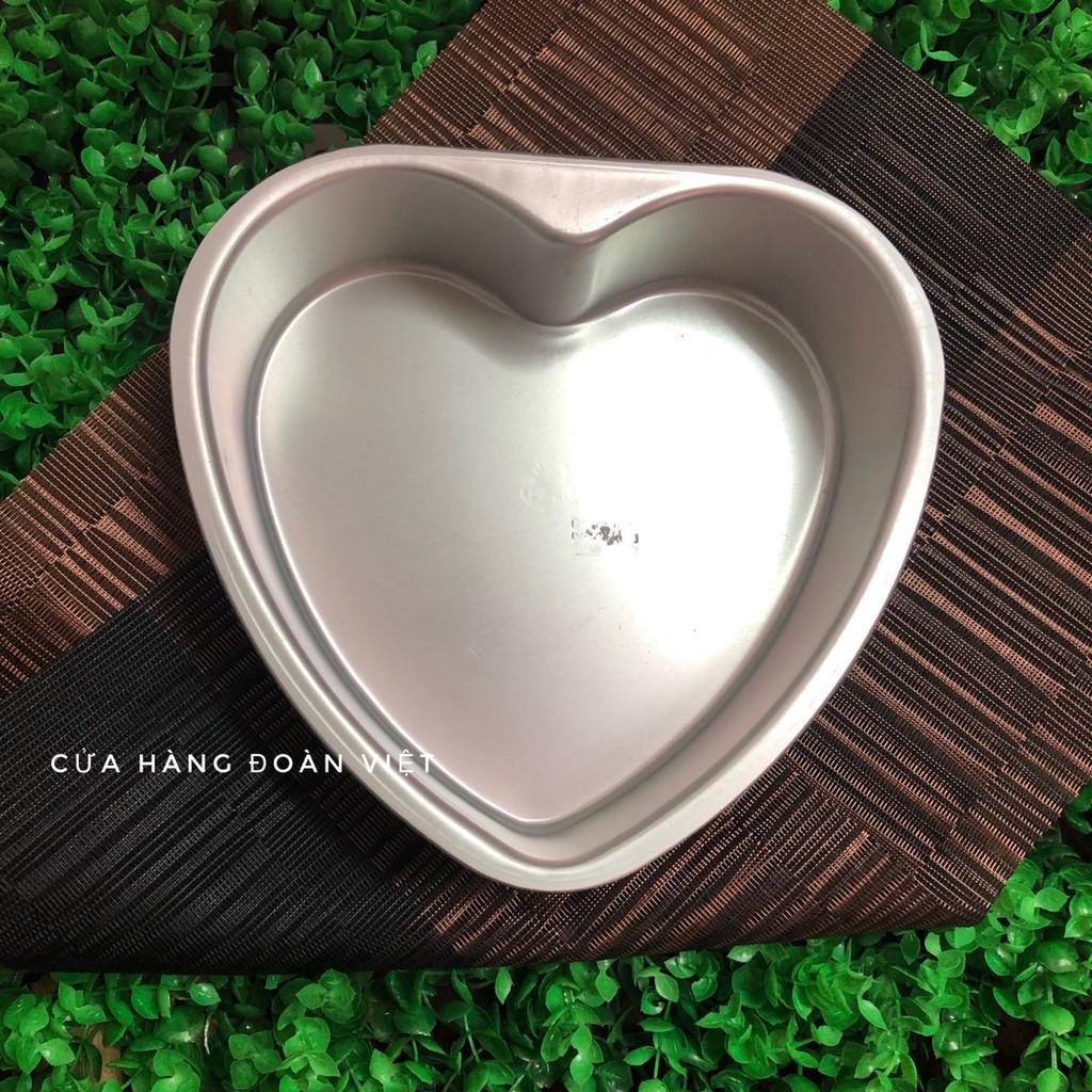 Khuôn Bánh Nhôm Đúc Cao Cấp - Hình Trái Tim 15cm