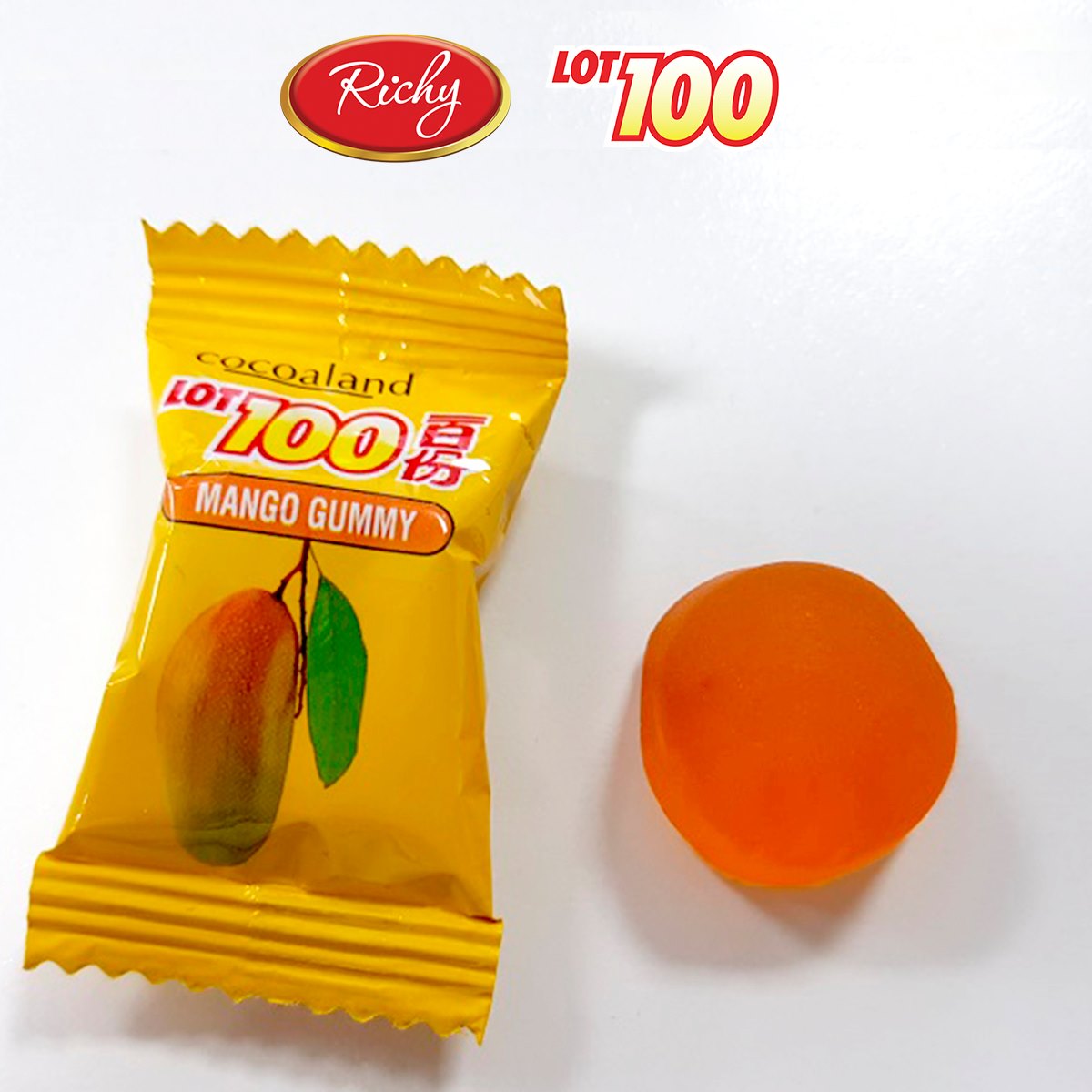 Kẹo Gummy Lot 100 Xoài Cocoaland (150g/Gói)