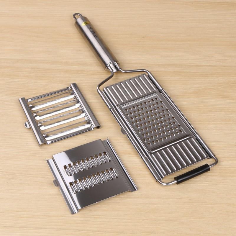 Đa Năng Dụng Cụ Thái Lát Rau Củ Thép Không Gỉ Xay Cắt Nạo Trái Cây Khoai Tây Cà Rốt Dao Gọt Vỏ Dụng Cụ Đựng Phụ Kiện Nhà Bếp Dụng Cụ