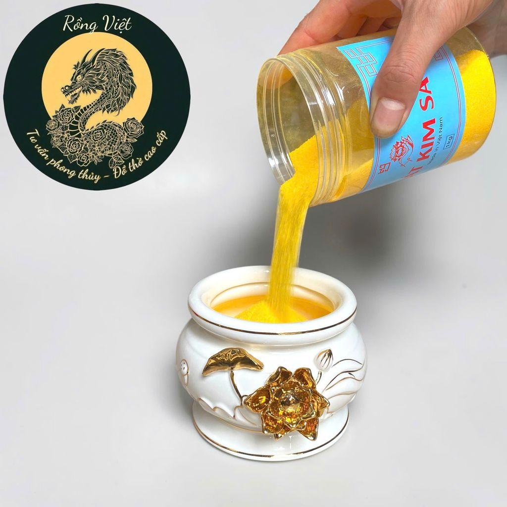 Cát Kim Sa Phong Thủy RỒNG VIỆT - Thạch Anh Tự Nhiên Hút Tài Lộc, Vận May
