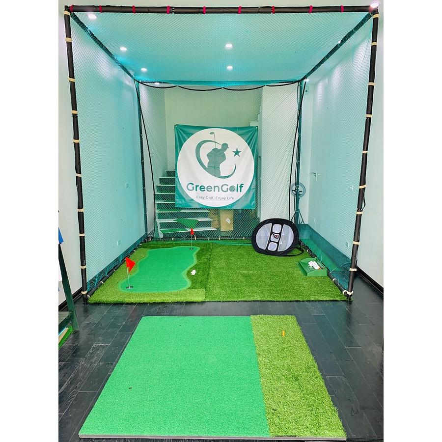 Thảm Tập Swing Golf Kích Thước 150x150cm (Tặng 2 Tee)/ Hỗ Trợ Tập Kỹ Thuật Swing Golf