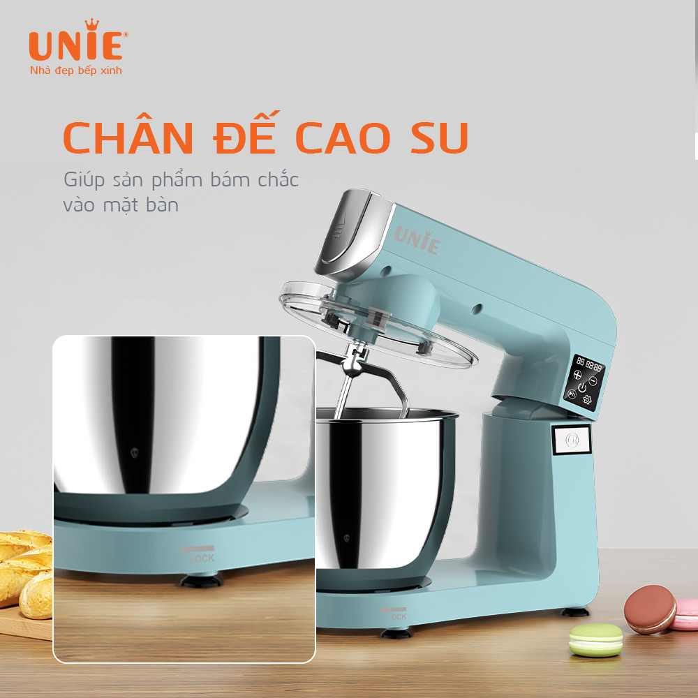 Máy nhồi bột trộn bột đánh trứng Unie UE-990 dung tích 6.5L - Hàng chính hãng