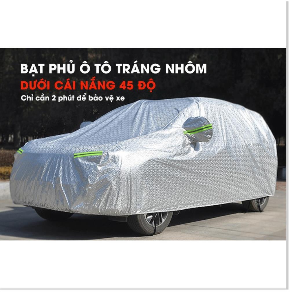 Bạt Phủ Xe Ô TÔ Tráng Bạc Cao Cấp 3 Lớp chống nóng, chống mưa, chống cháy