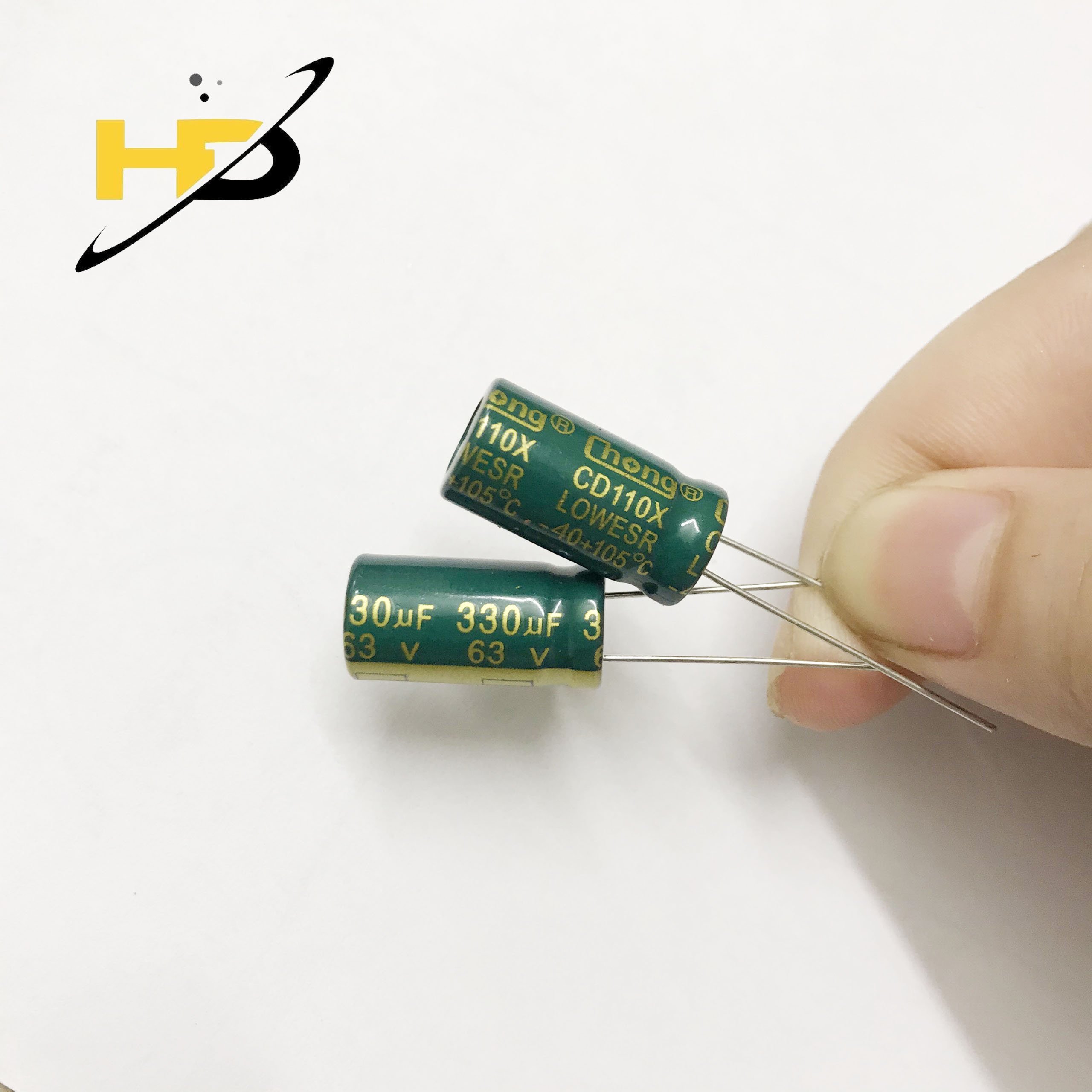 Gói 10 Con Tụ Hóa 63V 330uF Tần Số Cao, Tụ Hóa Phân Cực Loại Tốt