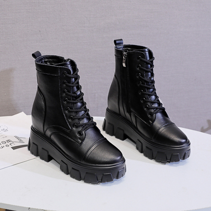 Giày Boots Cao Cấp da thật 10cm PBOD766-4051