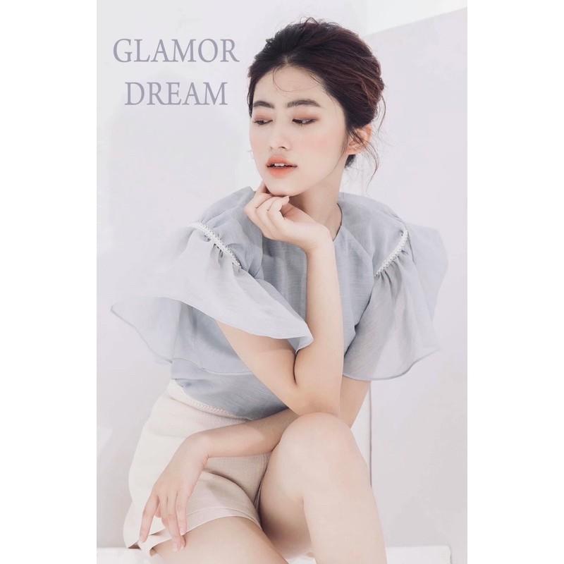 Celina top áo 2 lớp tay bồng xinh xắn
