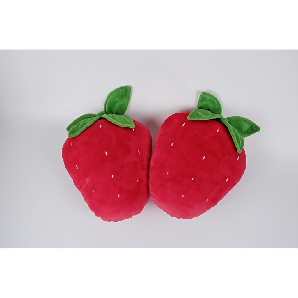 Gối bông dâu tây