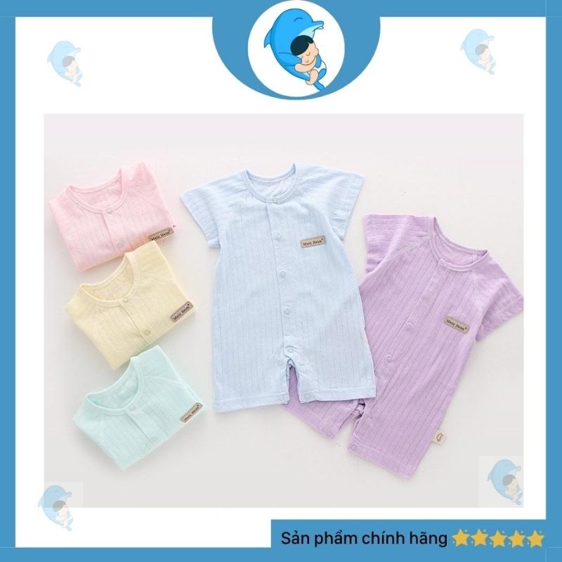 Bộ body đùi bodysuit liền thân đáng yêu cho bé trai bé gái sơ sinh 100% cotton cao cấp xuất Nhật