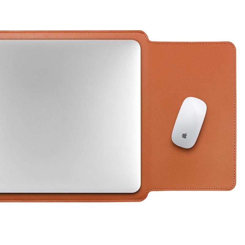 Da PU Nữ Tay Túi Dành Cho Macbook Air Pro 12 13 15 Bao Da Đồng Màu Lót Cho Macbook Air bao Ốp Lưng Dành Cho Nữ
