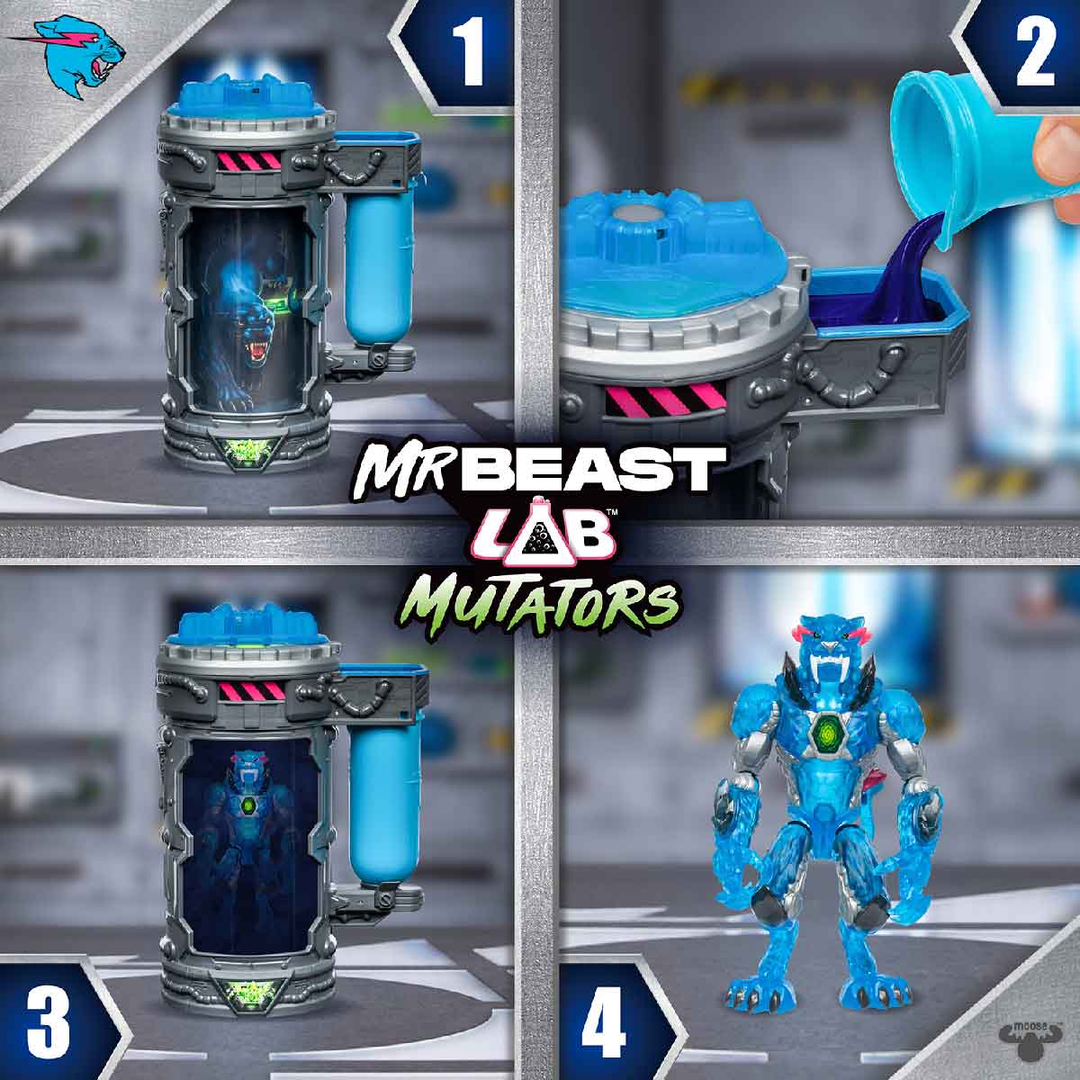 Đồ Chơi Buồng Đột Biến Quái Thú Báo Tàng Hình MRBEAST LAB 24719