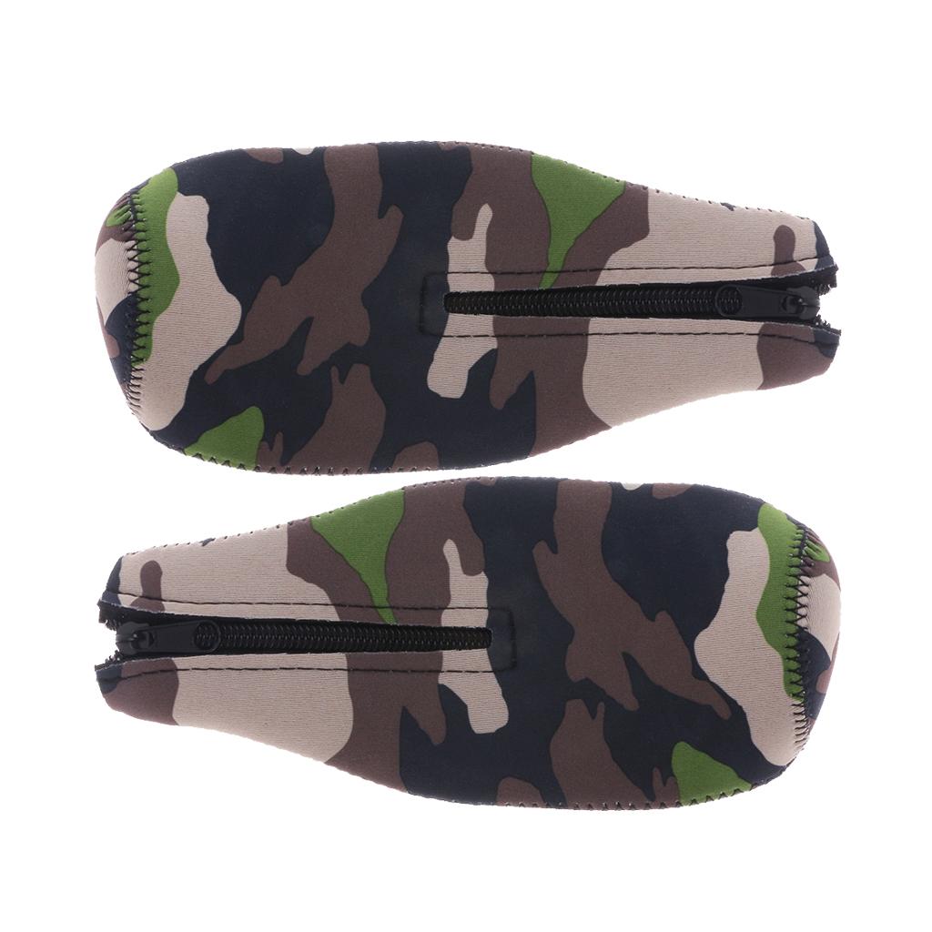 3x2pcs Camouflage Beer Bottle Cooler Neoprene Beverage Sleeve Holder Favour