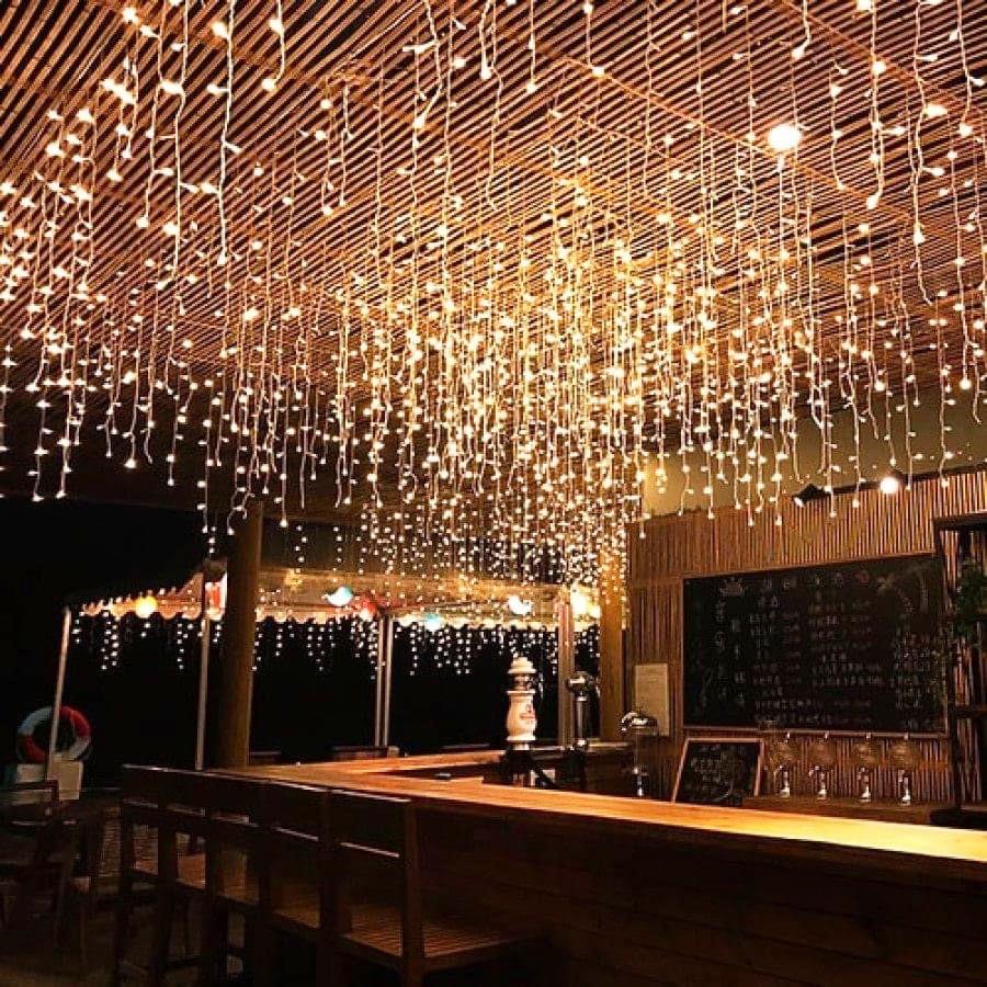 Đèn Led Thả Mành Cao Cấp 12m 60 Sợi Thả