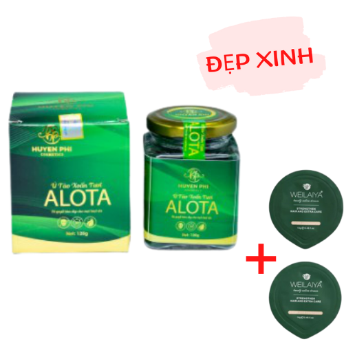 Ủ TẢO ALOTA HUYỀN PHI COSMETICS DƯỠNG TRẮNG DA, NGỪA MỤN Tặng Kèm Gội (Xả) Mini Weilaiya Ngẫu Nhiên