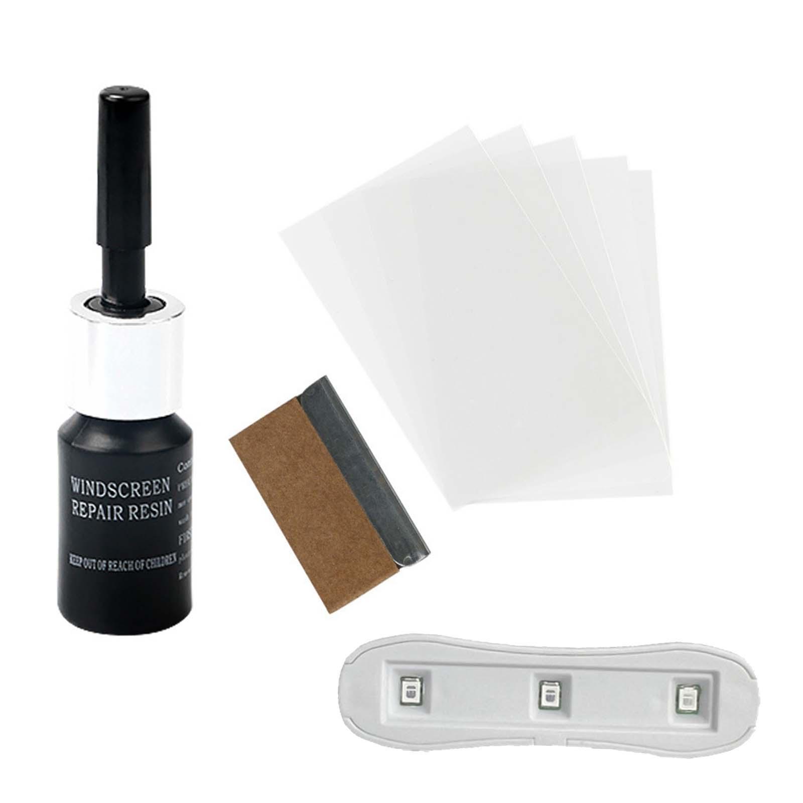 Windshield Crack Repair , Automotive Glass Repair Fluid Glue, Quick Fix Vehicle Glass DIY Windscreen Tool for Fixing Chips Cracks