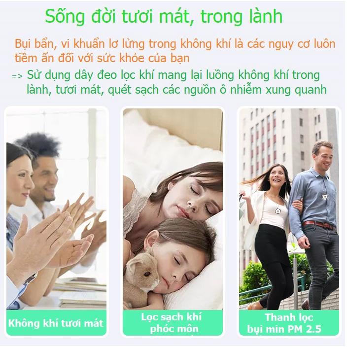 Máy tinh lọc không khí mini - Phiên bản đeo cổ, tập trung ion âm tăng cường năng lượng sống - người bảo vệ trung thành