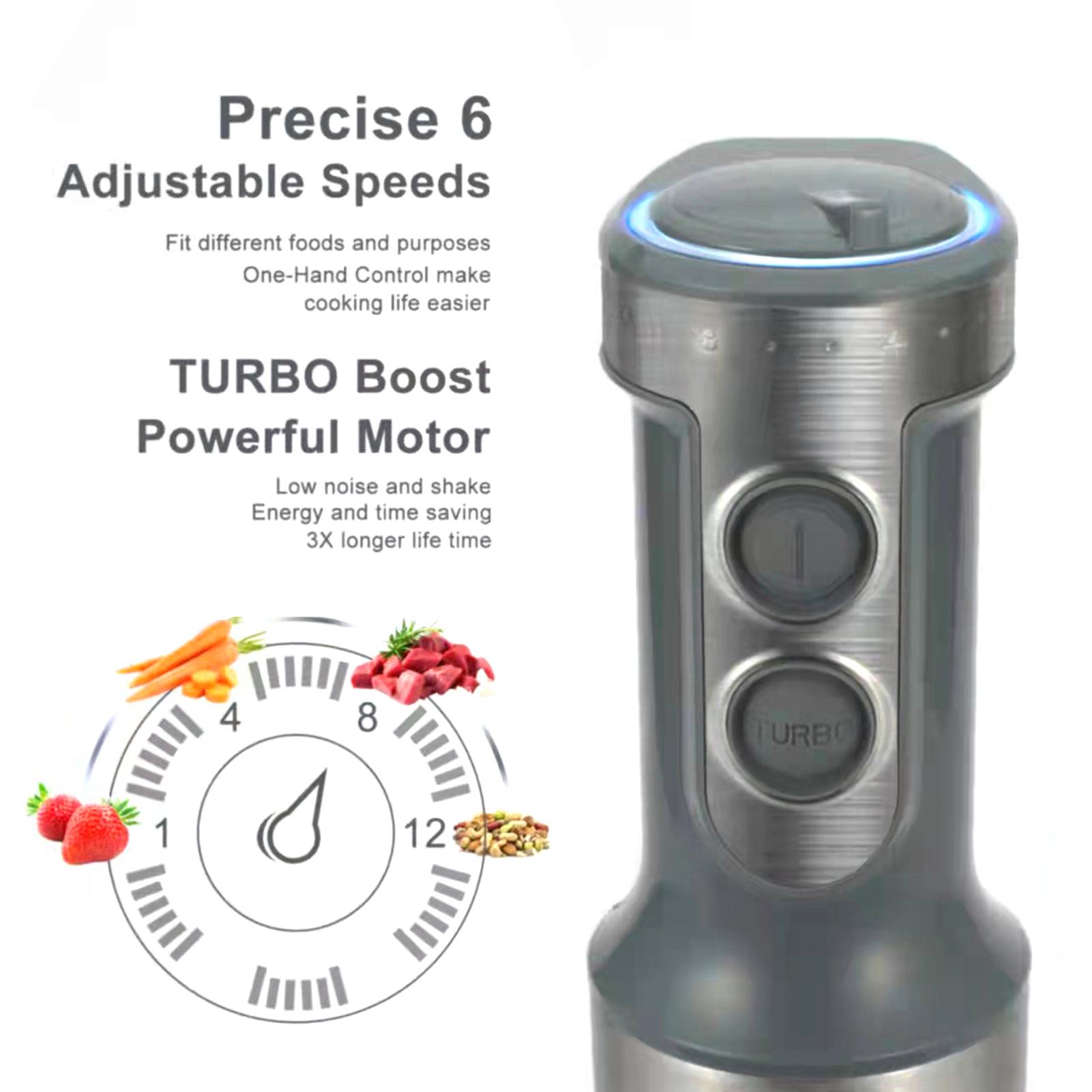 Máy Xay Sinh Tố Xay Thịt Đa Năng Cầm Tay 5 Trong 1 Dung Tích 500-600Ml