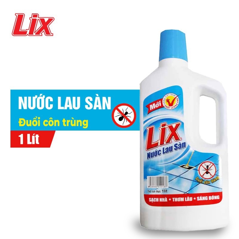 Nước lau sàn Lix đuổi côn trùng 1 lít LD115