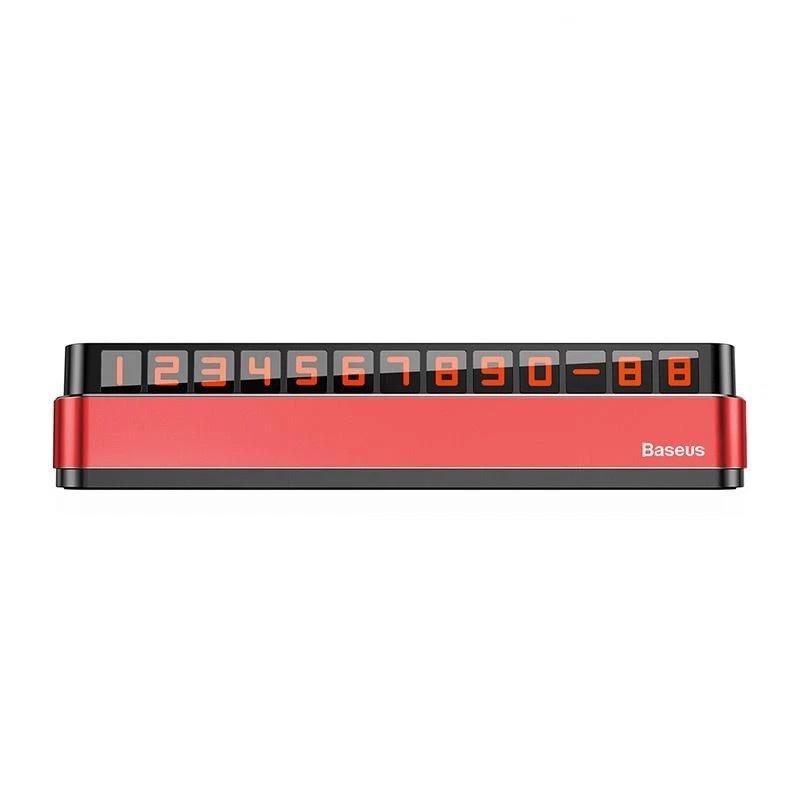 Bảng số dạ quang Baseus Moonlight Box Series Temporary Parking Number Plate dùng cho xe hơi (Nam châm, hợp kim nhôm ) ( Hàng Chính Hãng)