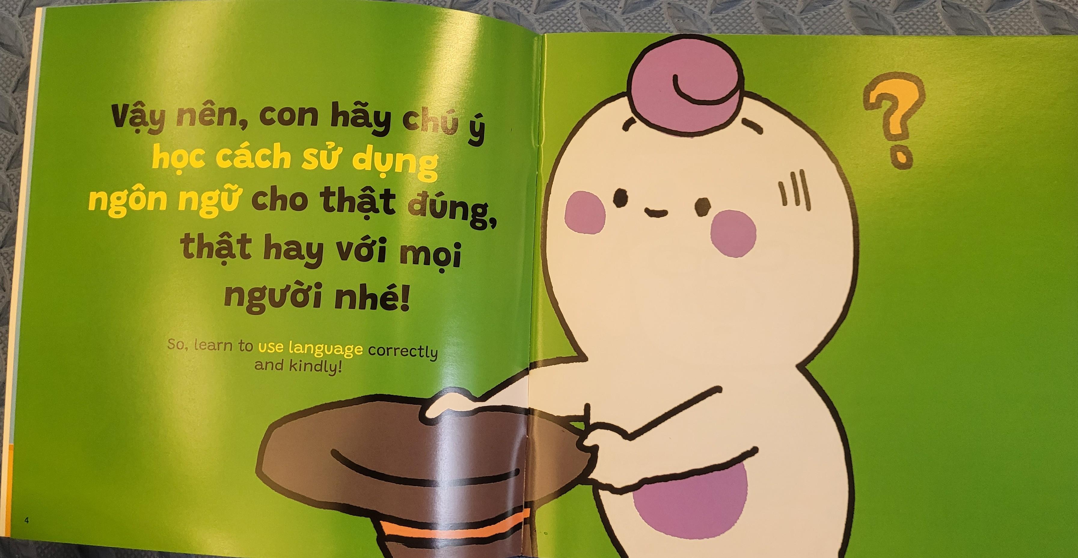 Sách Ehon Miu Bé Nhỏ Phần 3 Song Ngữ - Đừng Nói Trống Không Nhé Song Ngữ