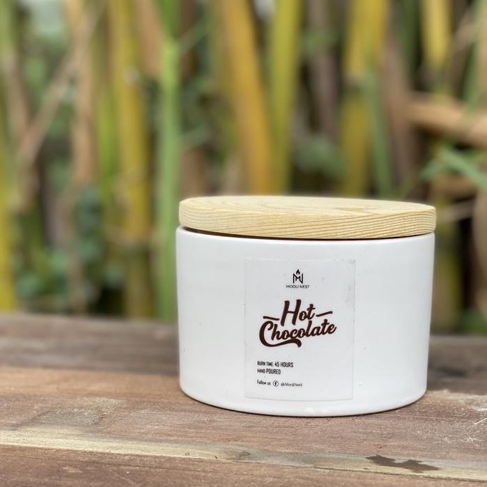 Nến thơm thư giãn trang trí sáp đậu nành hương Socola Hot Chocolate Organic