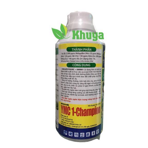 Phân bón vi lượng YMC Chelate Fulvic Amino 500ml Tẩy ghẻ và Bóng trái