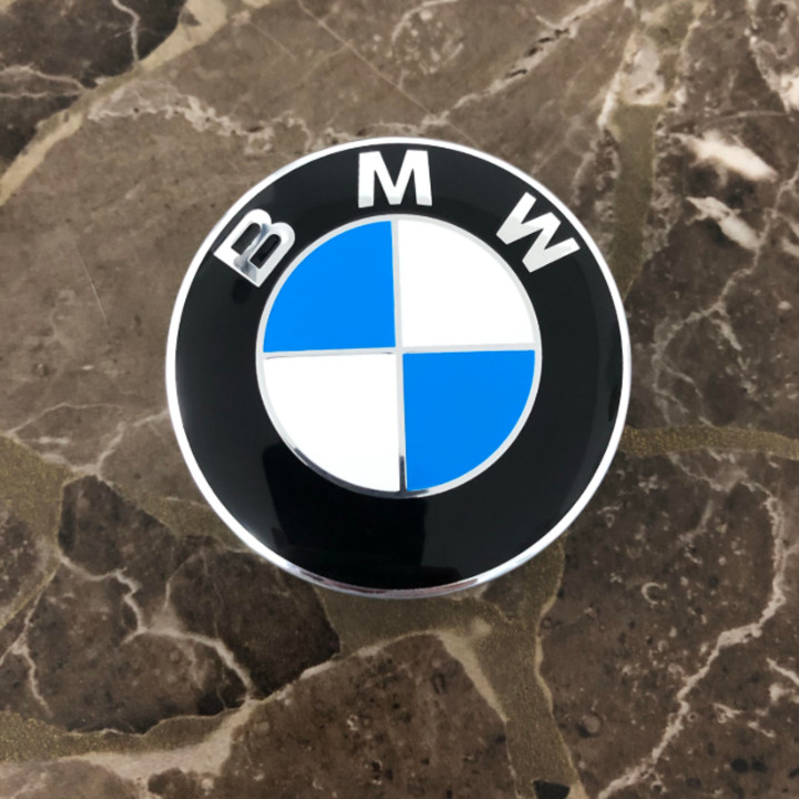 1 chiếc logo chụp mâm, ốp lazang ô tô, xe hơi BMW đường kính 68mm BMW68