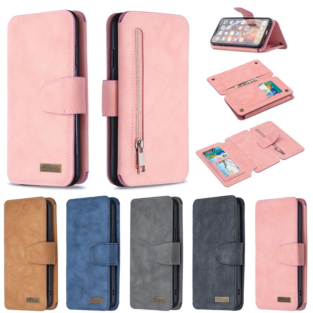 Ốp lưng điện thoại dạng ví da lật có ngăn đựng thẻ cho iPhone X XS Max XR SE 2020 iPhone 8 iPhone 7 iPhone 6 6S Plus