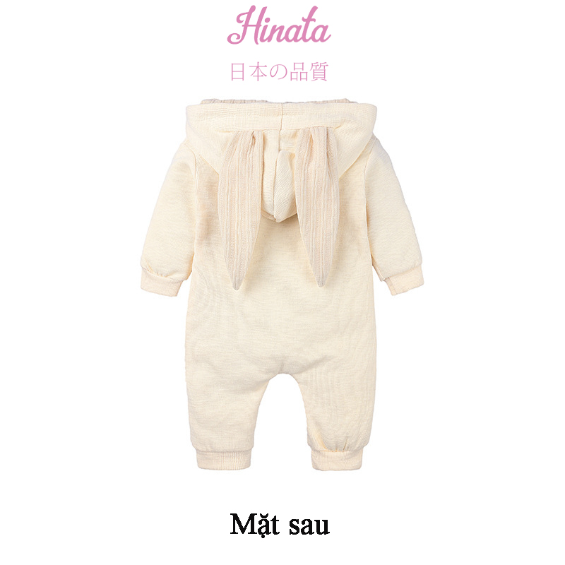 Set Romper unisex tai thỏ dễ thương BF52 Hinata cho bé