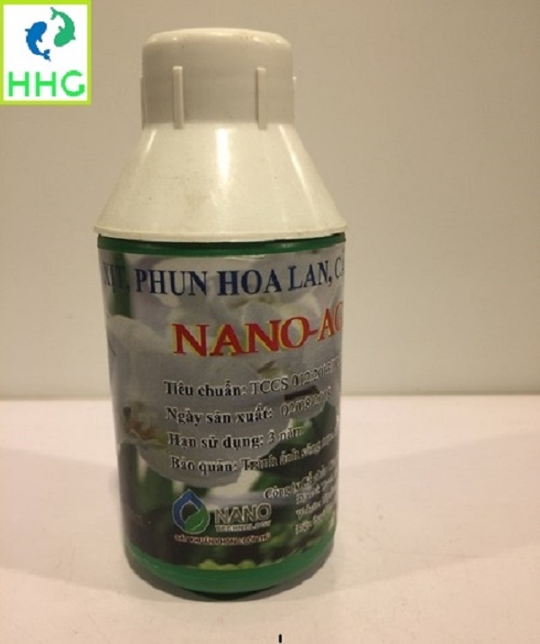 Xịt Phun Hoa Lan Cây Cảnh Nano Bạc hay Nano-Ag 100ml diệt vi khuẩn, vi rút, nấm mốc và hạn chế bệnh thối, rụng lá