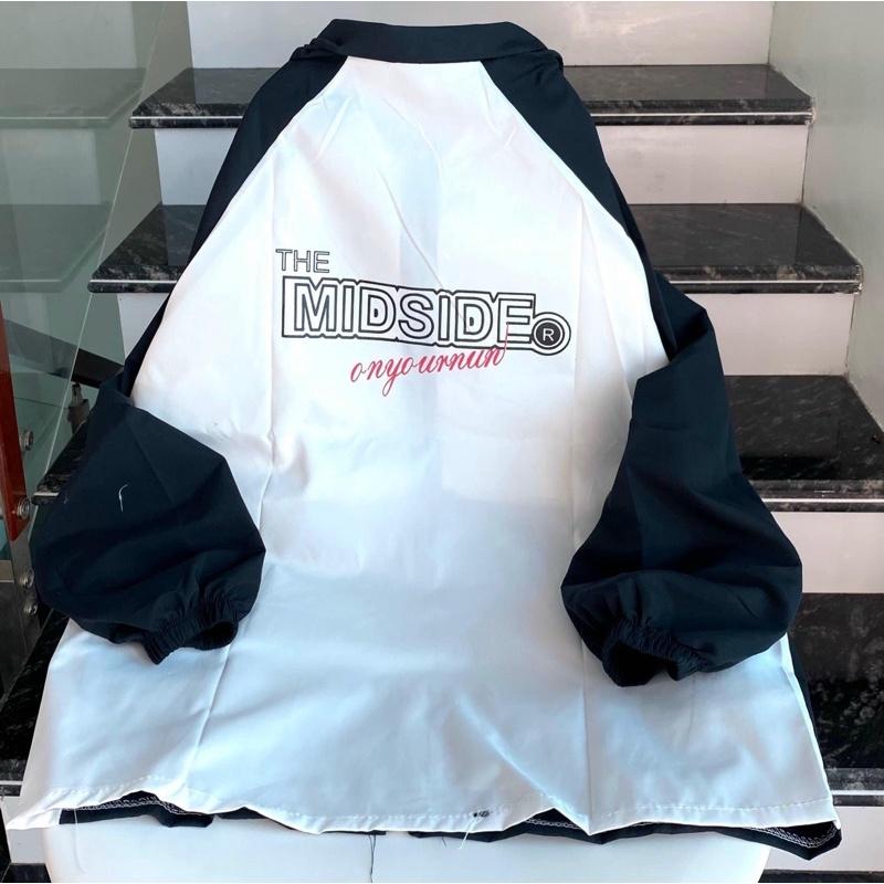 Áo Khoác Dù TMS LOGO MIDSIDE Nam Nữ Ulzzang Unisex Form Rộng Bomber 7zia Jacket