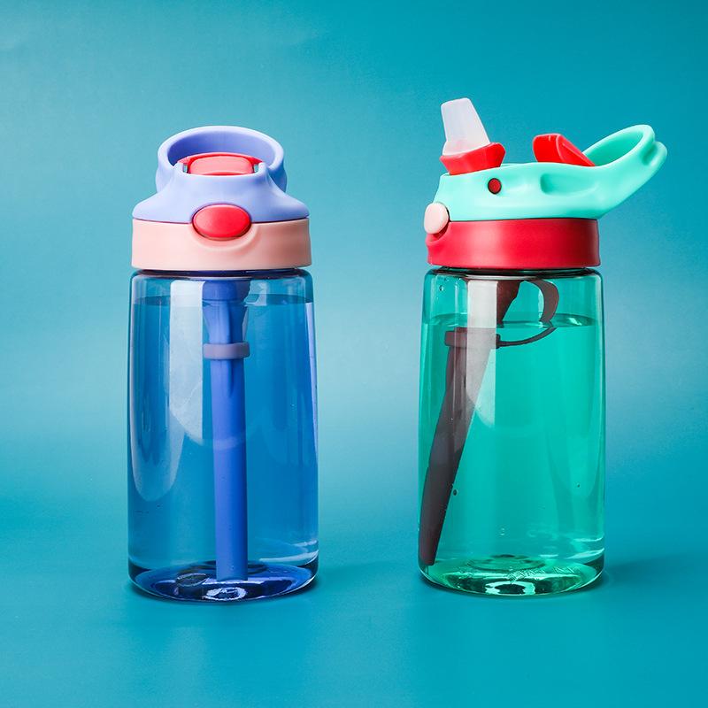 Trẻ Em Nước Sippy Cup Sáng Tạo Có Túi Đựng Cho Bé Cốc Có Ống Hút Chống Rò Rỉ Nước Chai Ngoài Trời Di Động Trẻ Em Ly