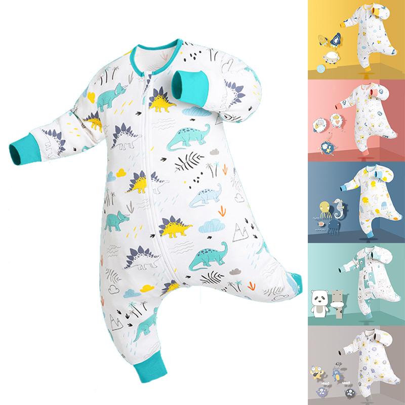 Bé Onesies Bộ Đồ Ngủ Mùa Hè Cho Bé Trai Bé Gái Hoạt Hình In Mỏng Túi Ngủ Kid 2 Dây Kéo Ngủ Bao Tải 1-5 Năm Tặng Con Đồ Ngủ