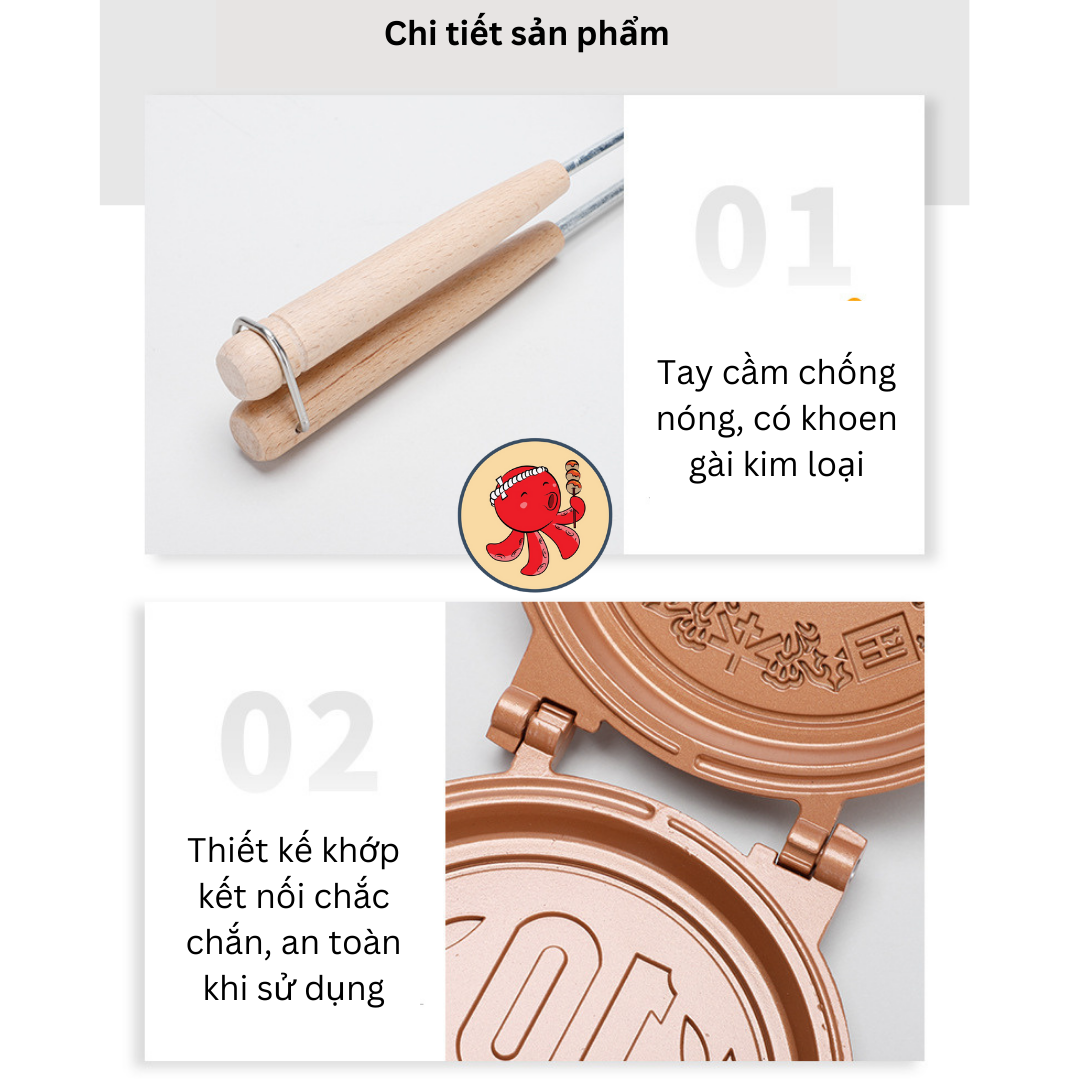 Khuôn máy làm bánh đồng xu 10W combo làm bánh đồng xu tại nhà