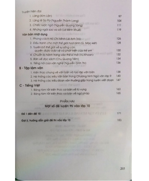 Sách - Luyện Tập Kĩ Năng Làm Bài Thi Vào Lớp 10 Môn Ngữ văn