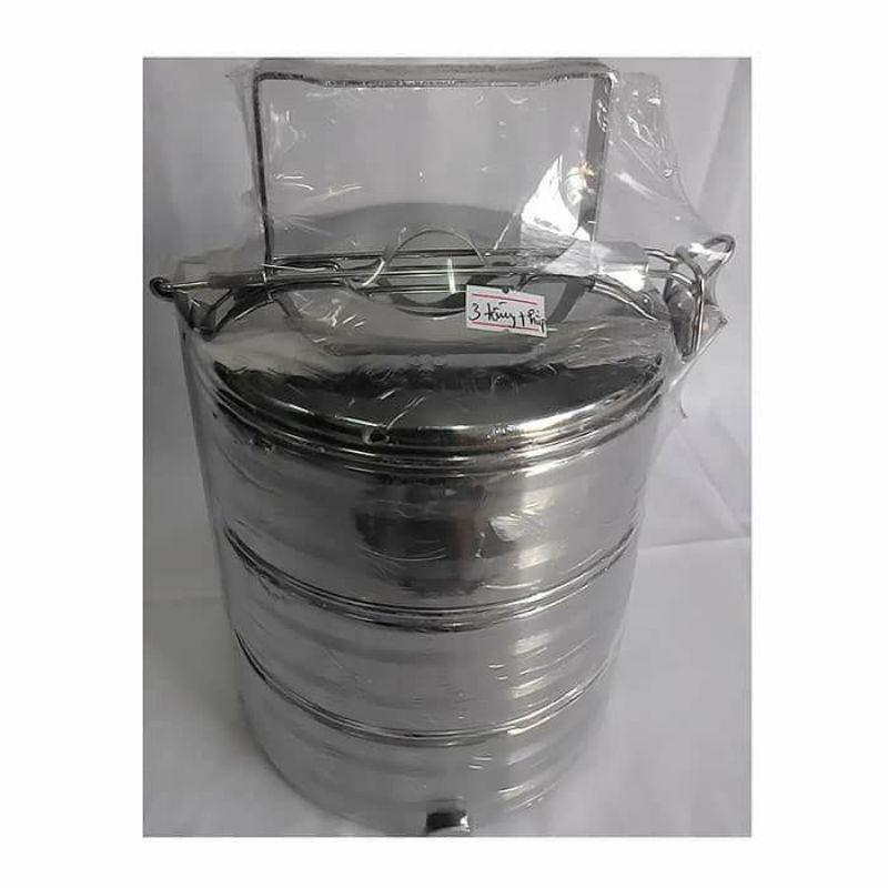 Cặp lồng inox giữ nhiệt 3 ngăn dung tích 1400ml và 2000ml