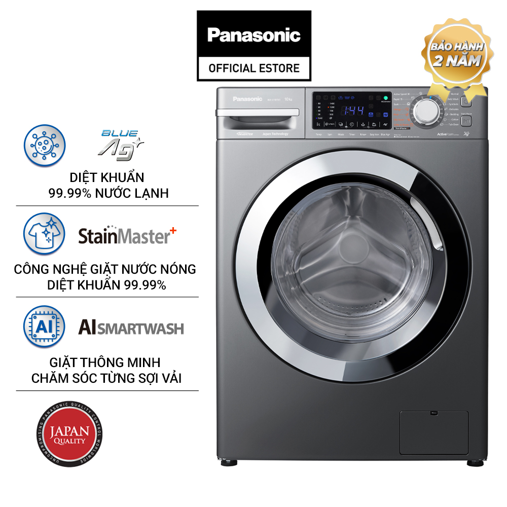 [Lắp đặt trong vòng 24h]  Máy Giặt Cửa Trước Panasonic 9KG NA-V90FX1LVT - Hàng chính hãng