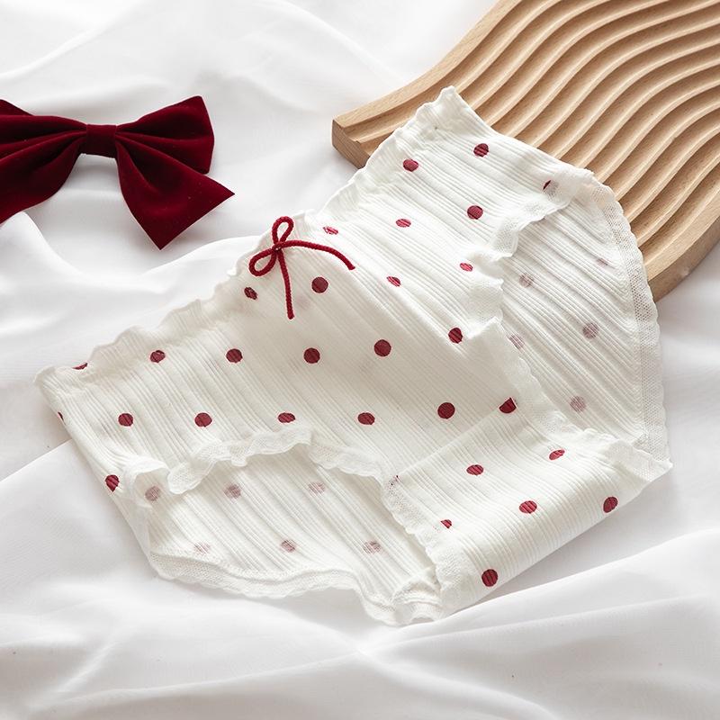 Quần Lót Nữ Cotton Caro- Chấm Bi Thời Trang Ngang Eo . Hàng Loại Đẹp.