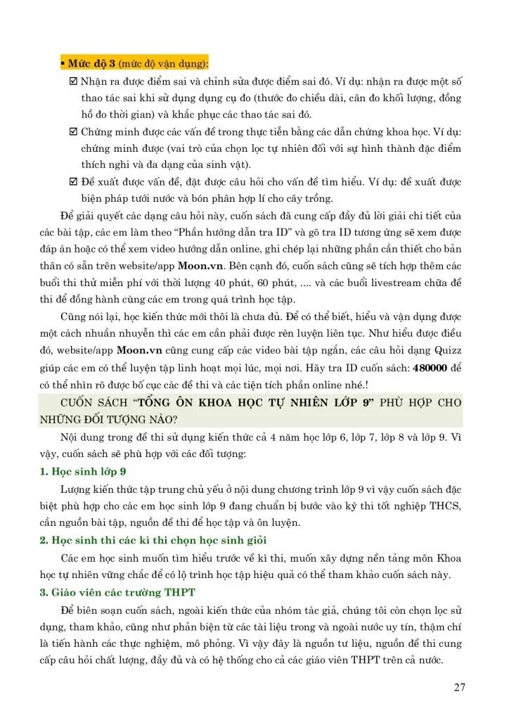 Sách - Tổng Ôn Khoa Học Tự Nhiên 9 - Tập 2