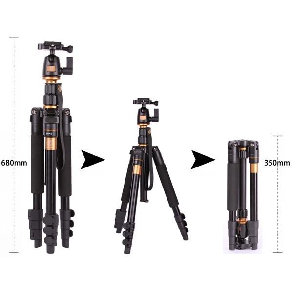 Chân máy ảnh Tripod BEIKE Q-555, Hàng chính hãng