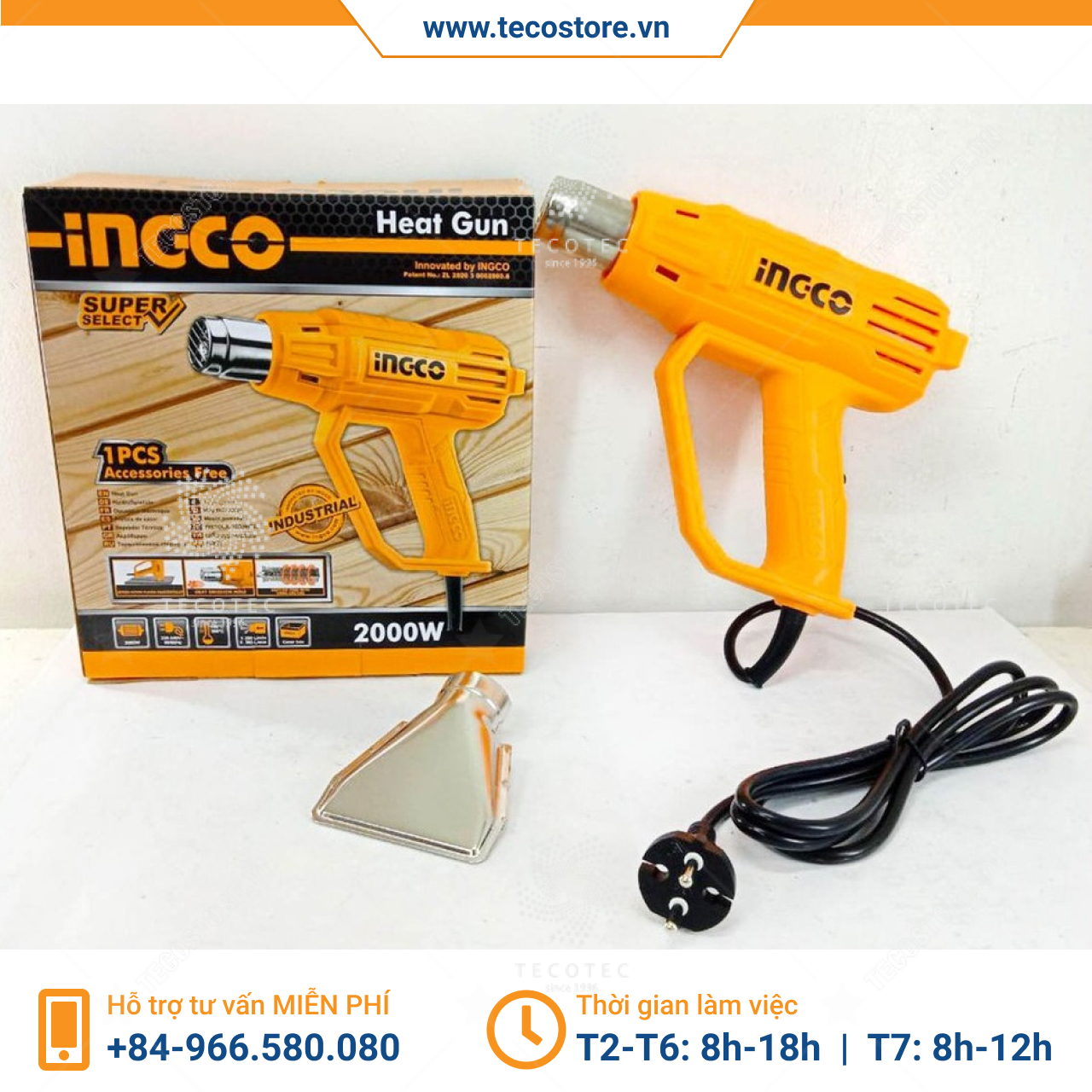 Máy thổi hơi nóng INGCO HG200038