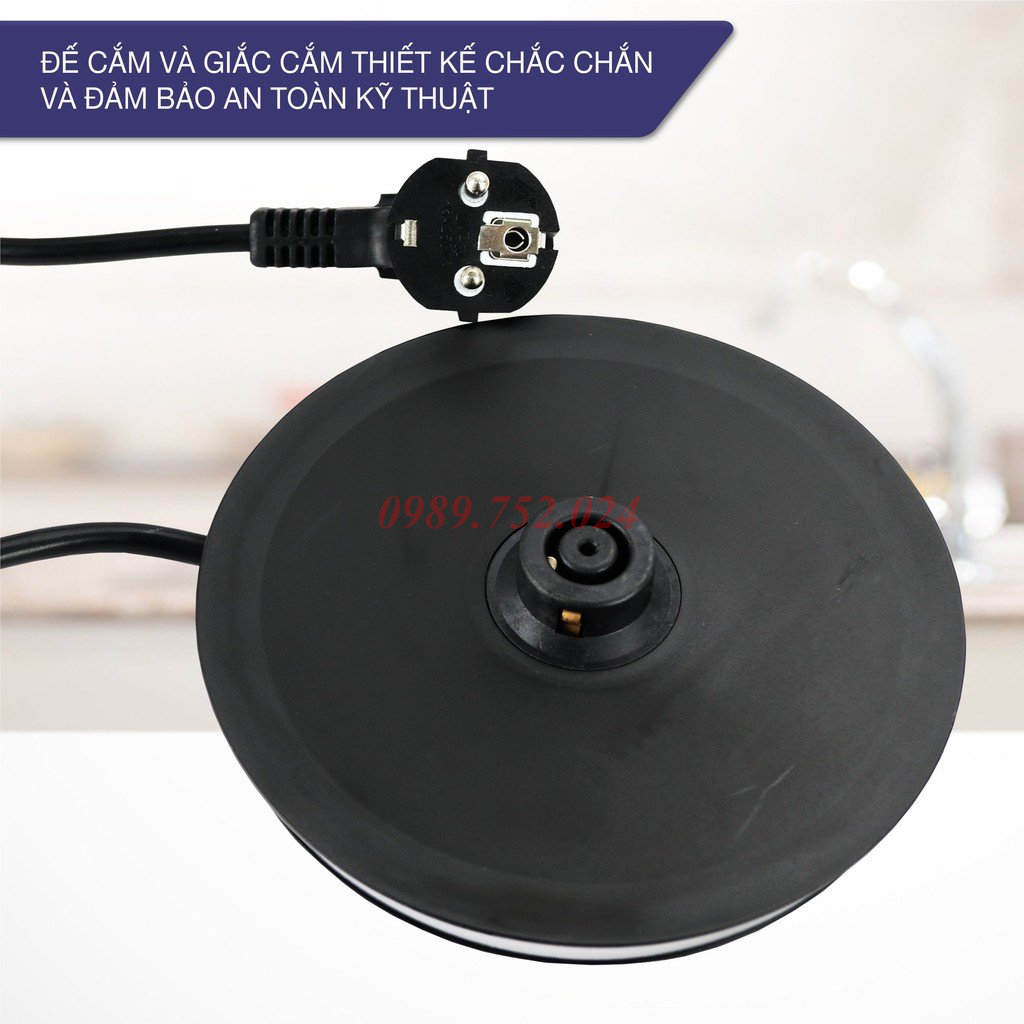 Ấm Siêu Tốc Bình Siêu Tốc Thủy Tinh Của Đức BUCOOK BNP0521 Dung Tích 1.8L - Hàng Chính Hãng Bảo Hành 24 Tháng