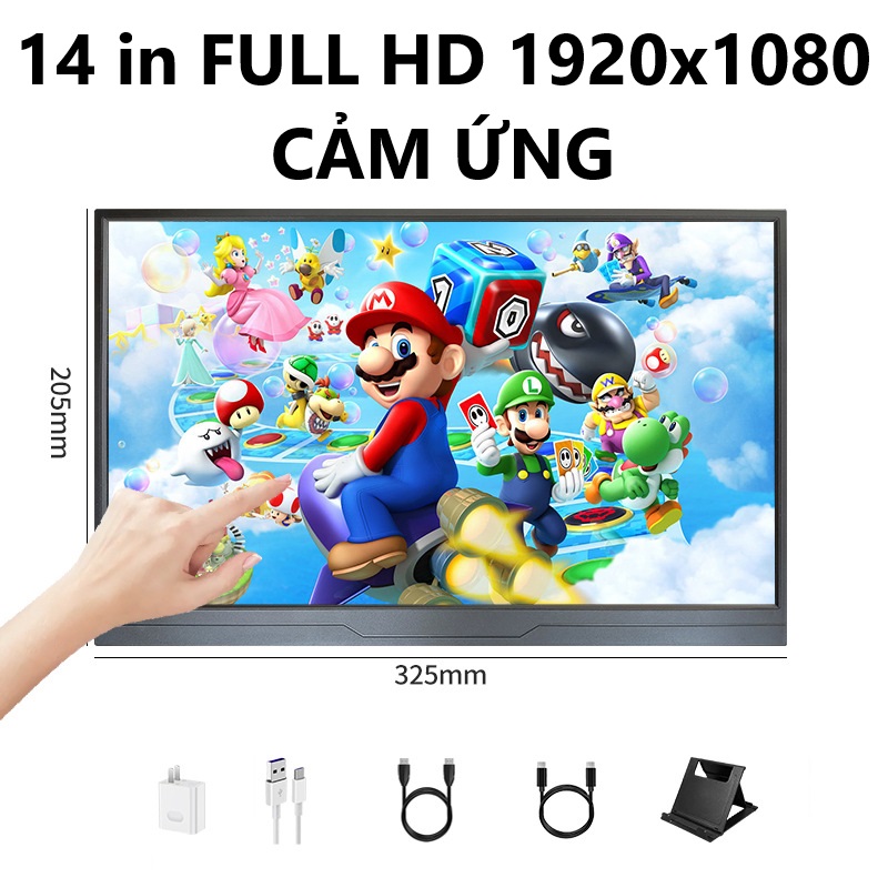 Màn hình di động ZX1505 Nhiều Kích thước FullHD / 2K cho máy tính , laptop , smartphone