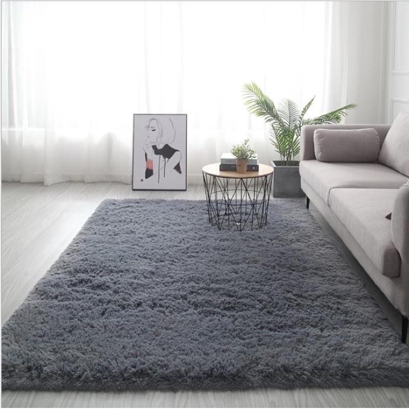 Thảm lông trải sàn màu Xám giá rẻ - Thảm trải sofa đẹp