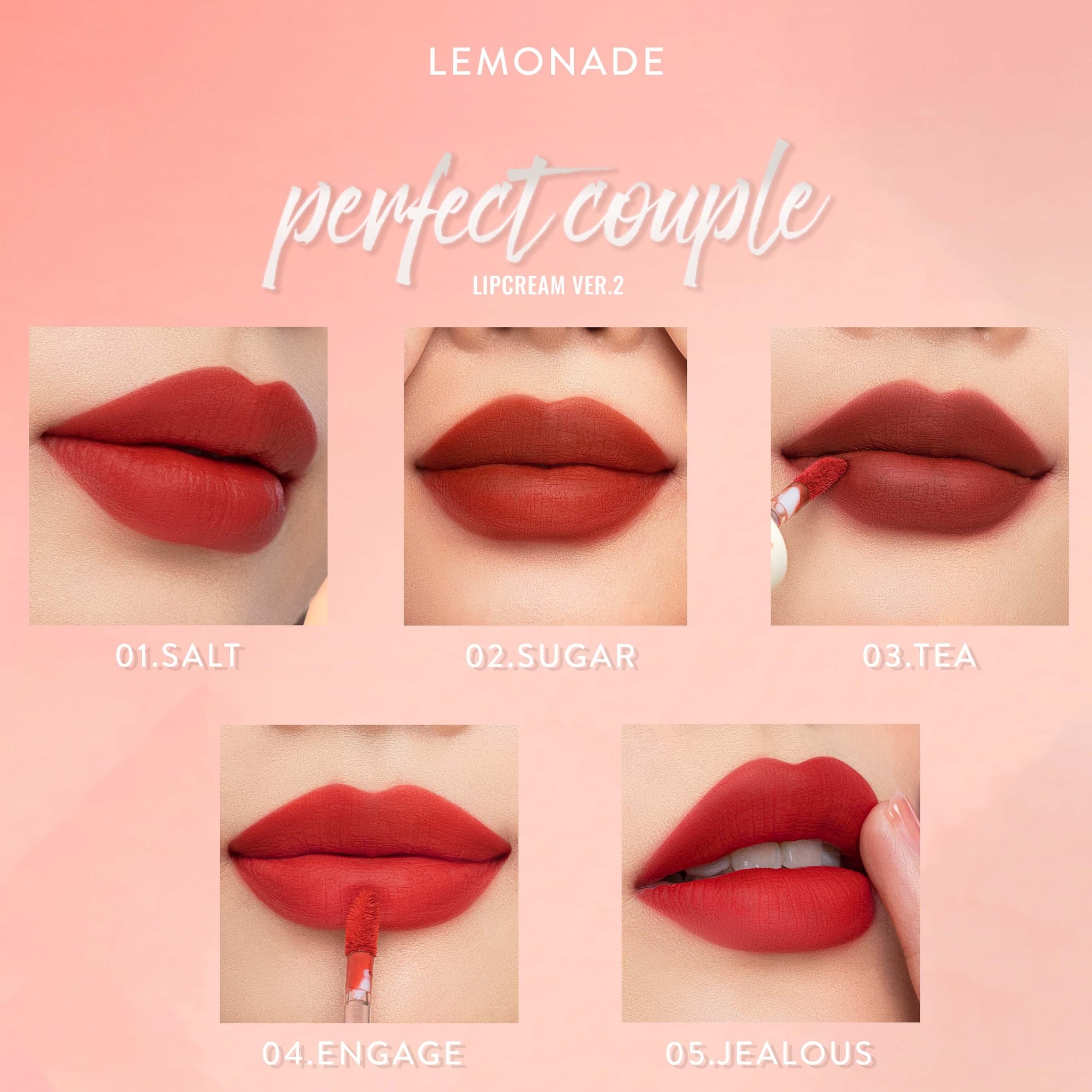 Combo Son kem lì phiên bản mới Lemonade Perfect Couple Lip Ver.2 7.5g và Chì kẻ mày 2 đầu Want It Got It 2.75g