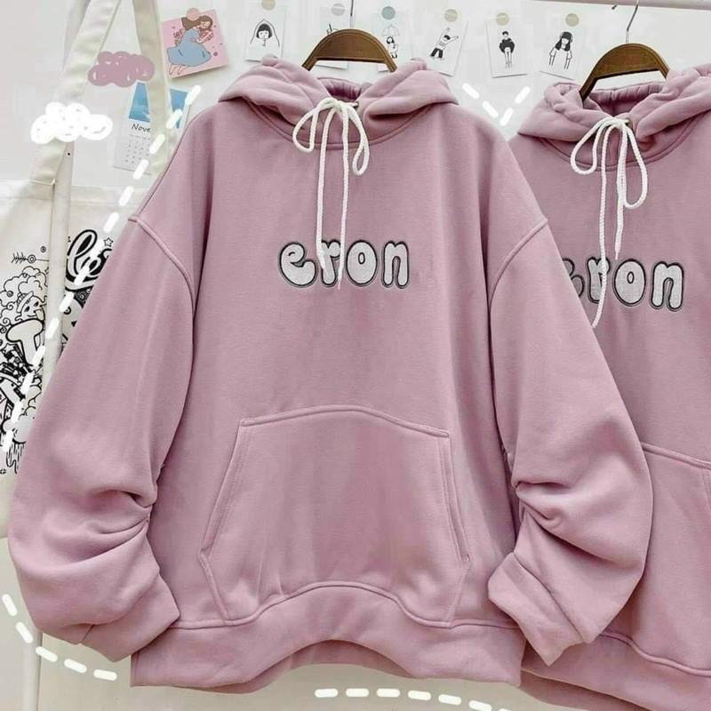 Áo Hoodie form dáng rộng tay phồng ERON - Unisex Nam Nữ Couple đều mặc được