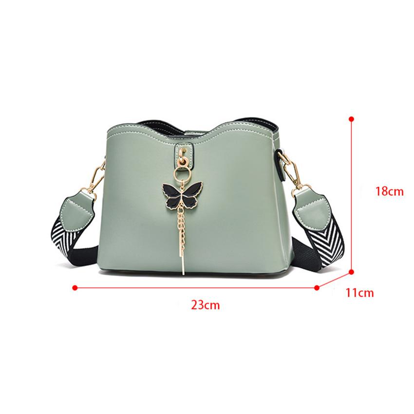 Thời Trang Nữ Màu Đen Đeo Túi Thiết Kế Bướm Tua Rua Da PU Túi Xách Nữ Túi Xách Nữ Túi Xách Tone Vải Đeo Vai