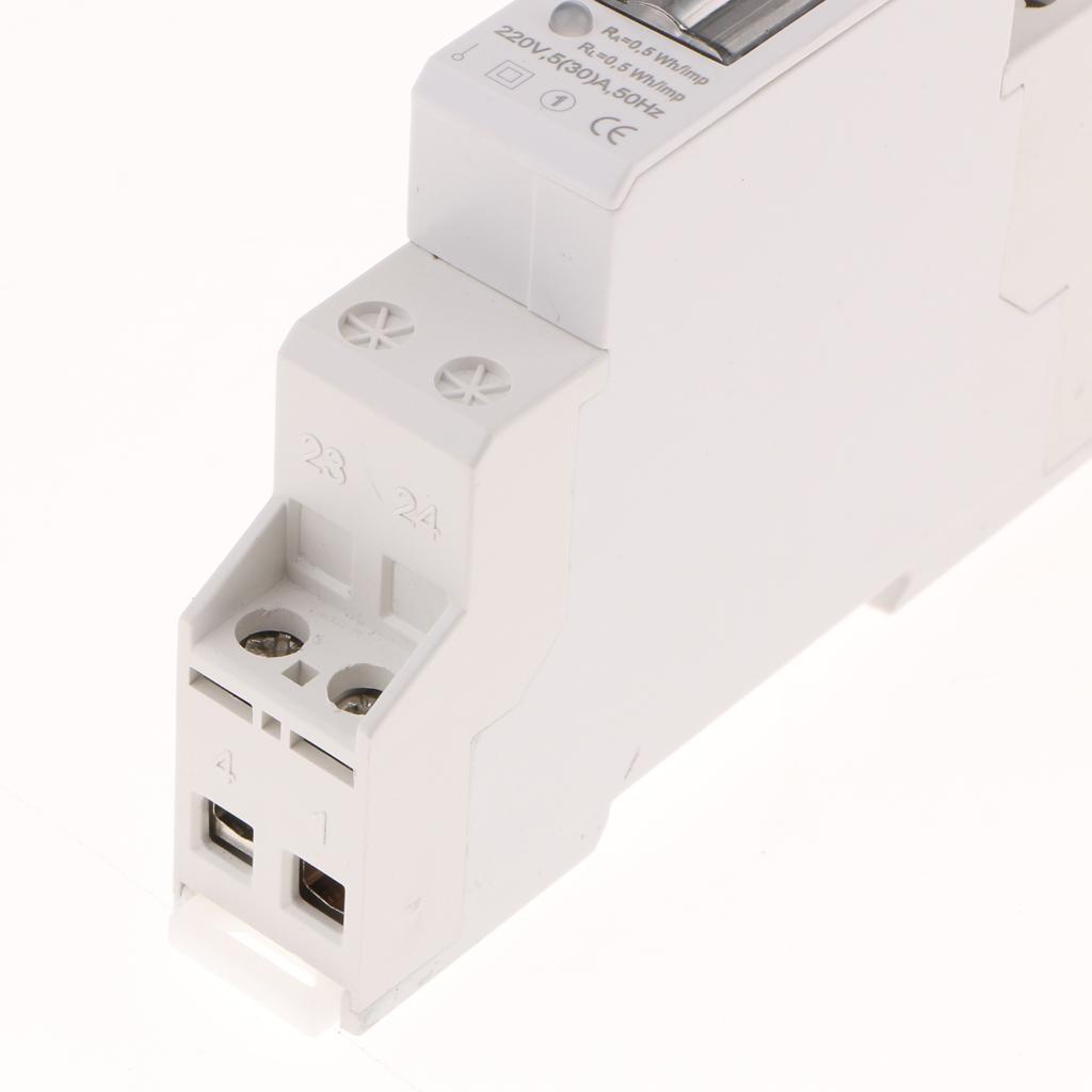1 Pha DIN Đường Sắt KWH Watt Giờ Din-Đường Sắt Đồng Hồ Năng Lượng Máy Màn Hình